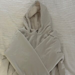 Cozy Beige Hooded Spyder Jacket